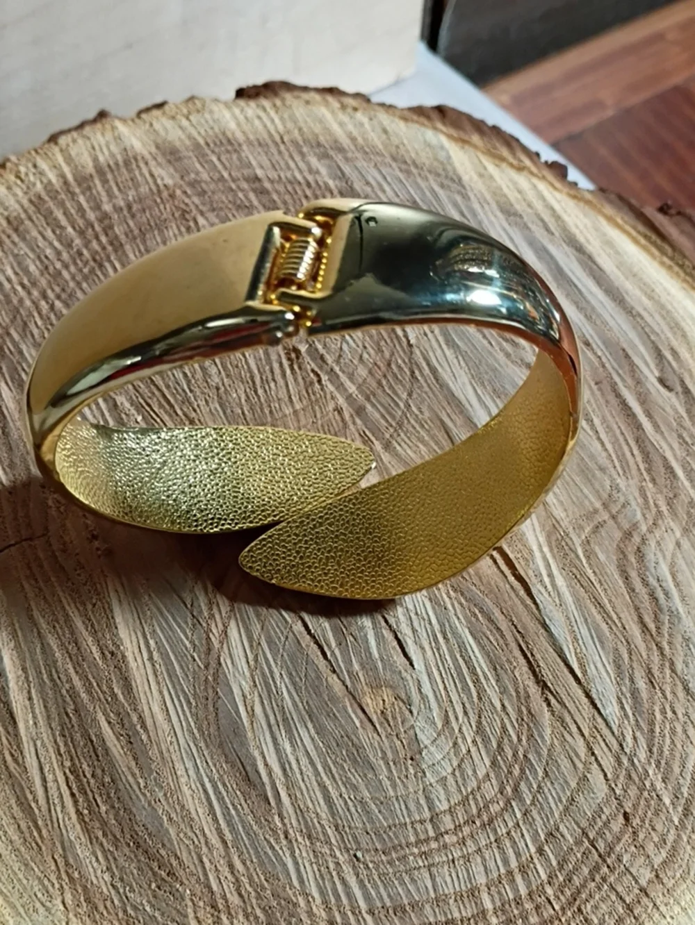 Gold-Tone Sculptural Cuff Bracelet - Women Jewelry